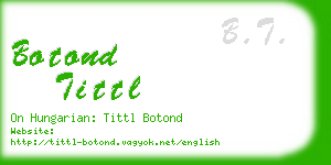 botond tittl business card